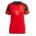 Belgien Yannick Carrasco #11 kläder Kvinnor VM 2022 Hemmatröja Kortärmad